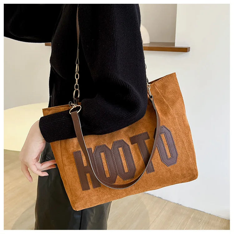 Solid Color Shoulder Bag