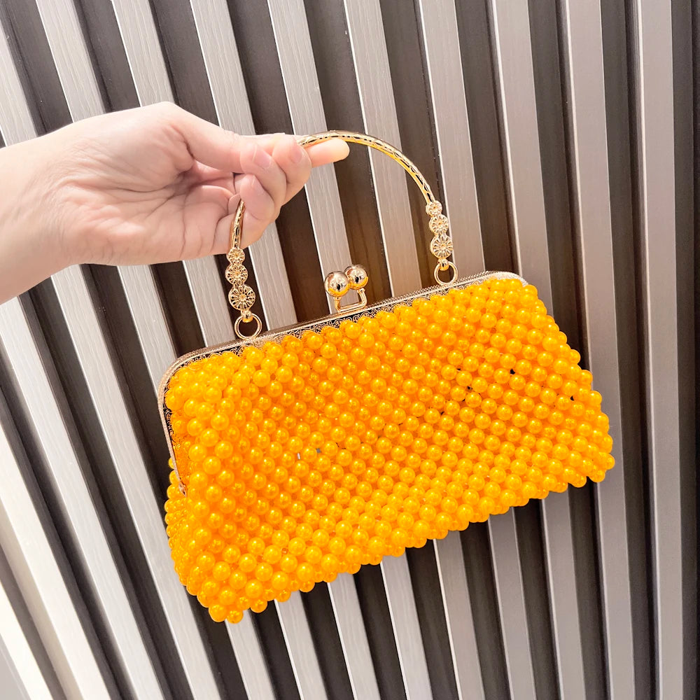 Purses and Handbag Luxury Designer Clutch Purse Handmade Pearl