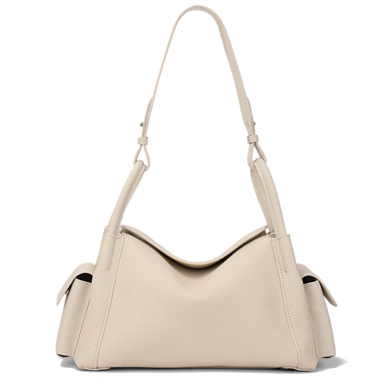 Minimalist Leather Hobo Bag