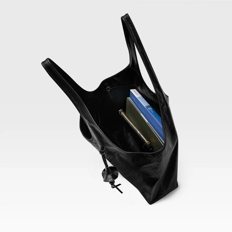 Genuine Leather Large Tote Bag
