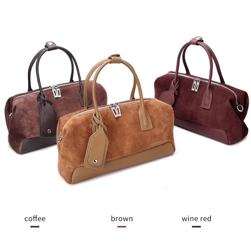 Women’s Suede Rectangular Tote Bag