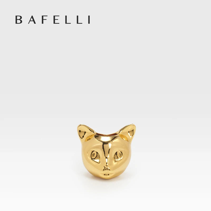 BAFELLI Cat-Shaped Leather Bag Charm
