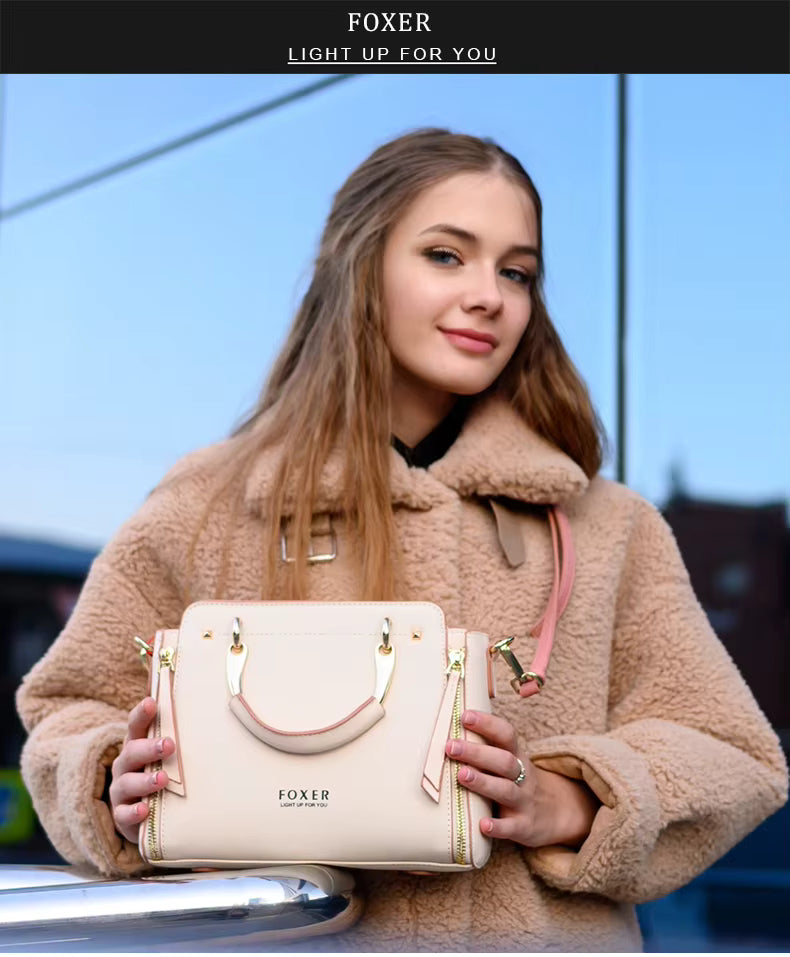 FOXER Leather Tote & Crossbody Bag