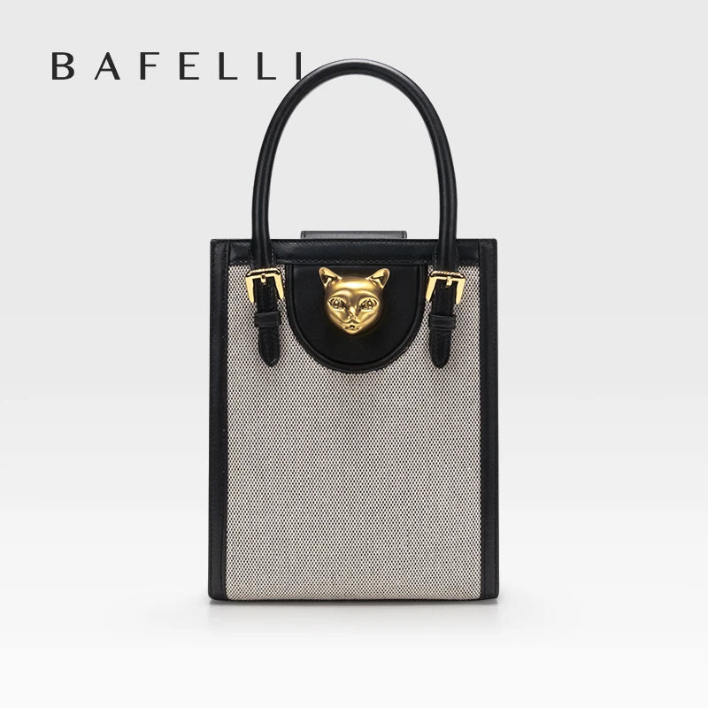 BAFELLI Mini Leather Tote Crossbody Bag