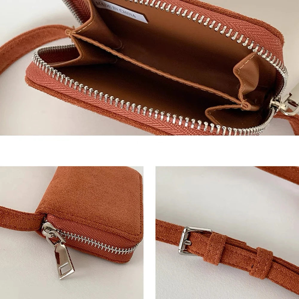Mini Shoulder Card Wallet & Coin Purse