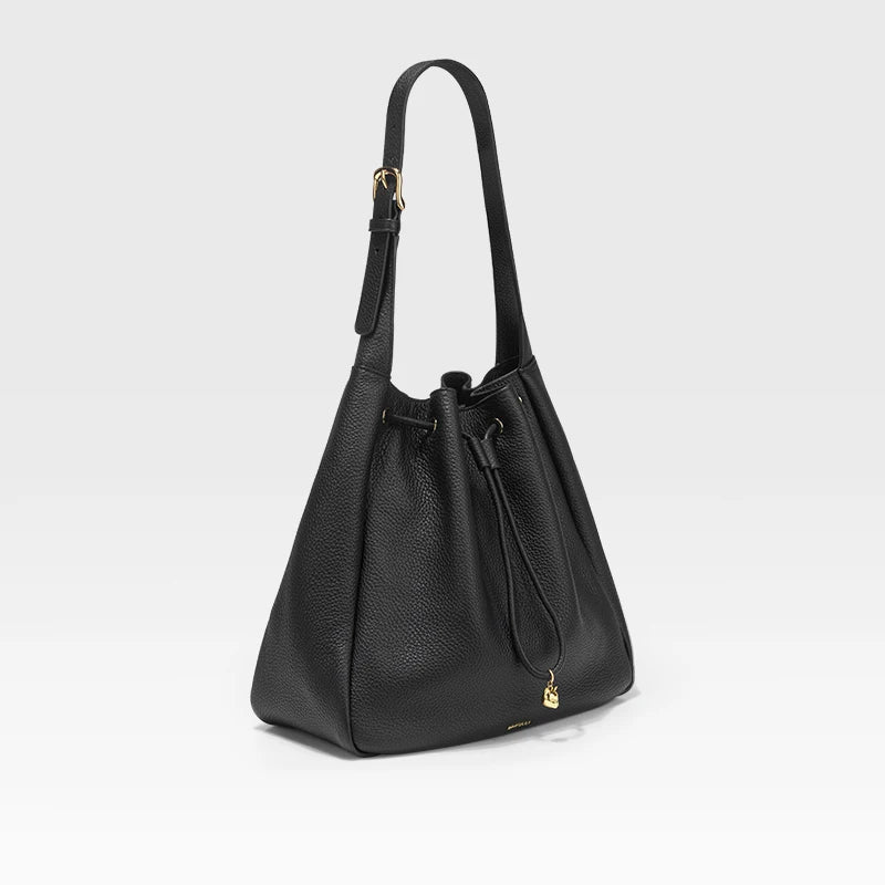 Classic Leather Shoulder Tote