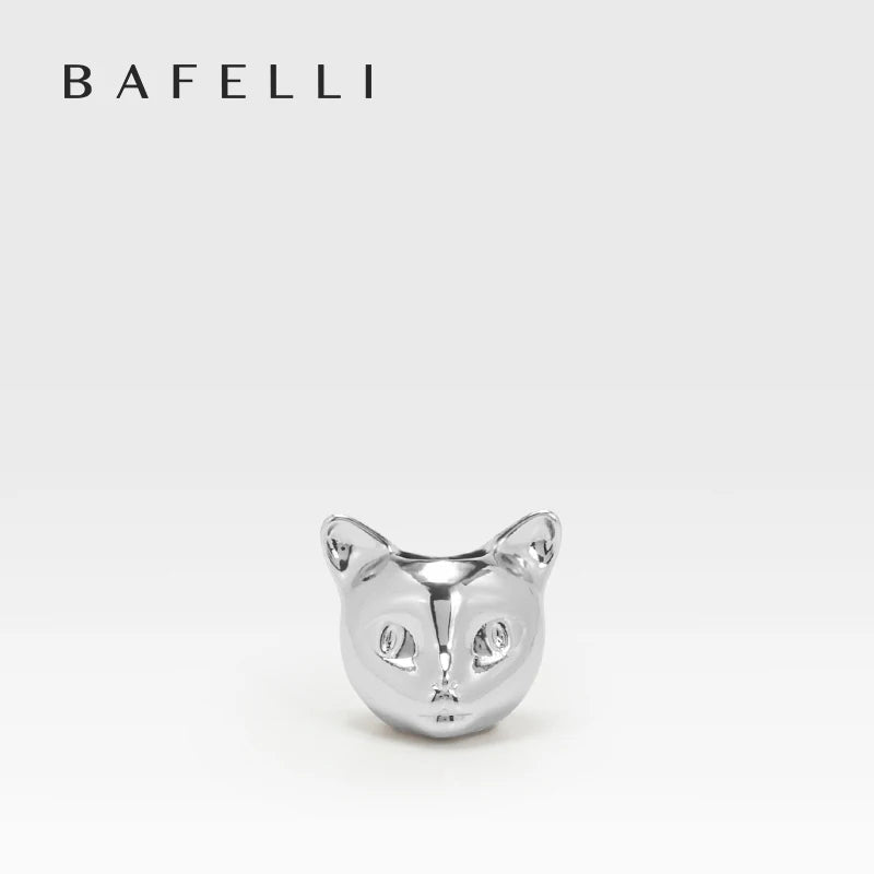 BAFELLI Cat-Shaped Leather Bag Charm