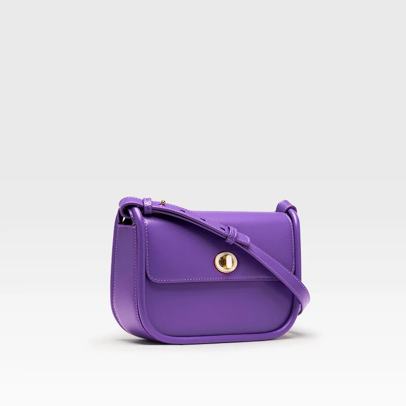 Leather Saddle Crossbody Bag