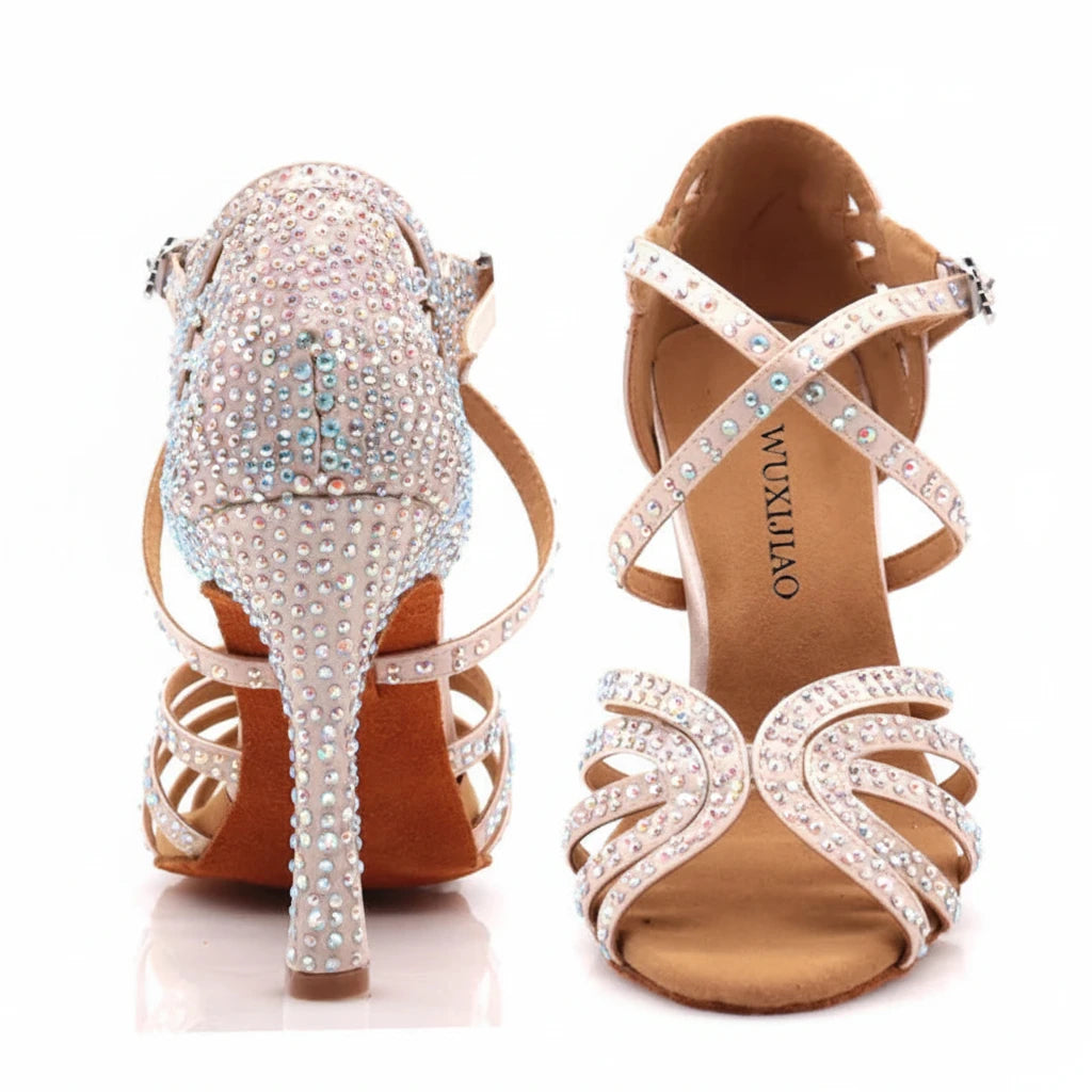 WUXIJIAO Jazz Shoes Latin Dance Shoes Female Latin Salsa