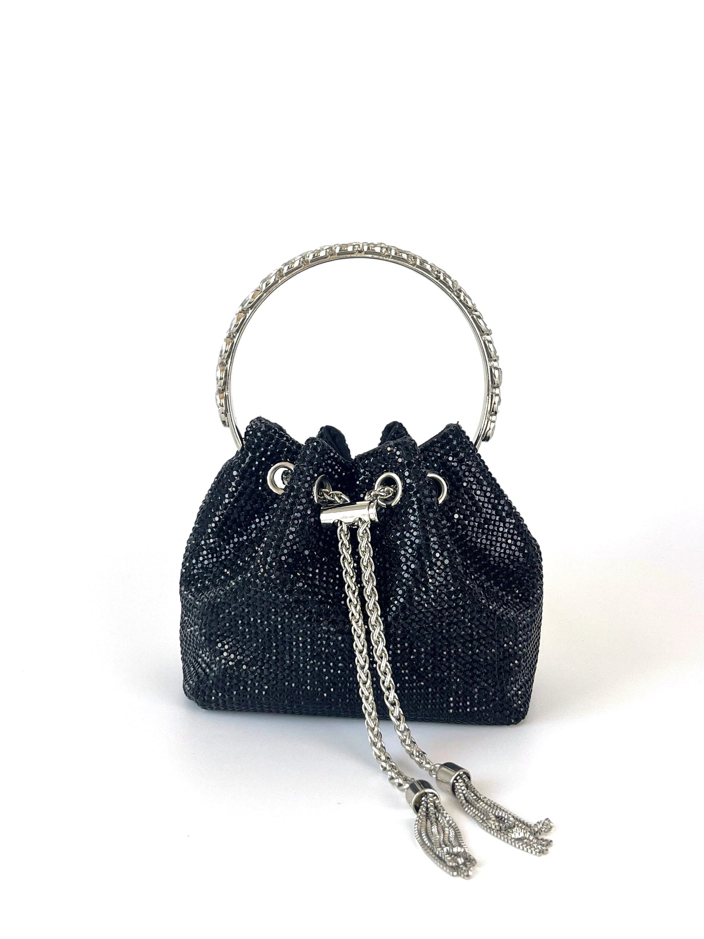 Luxury Rhinestone Evening Clutch Bag with Top Handle