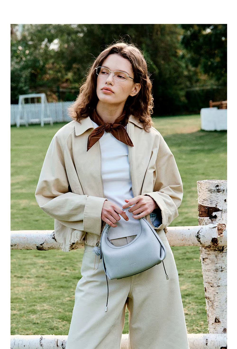 LA FESTIN Half Moon Crossbody Bag
