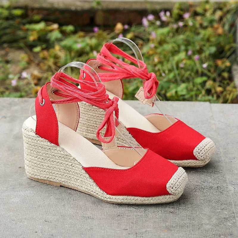 Espadrille Ankle Strap Sandals Comfortable Slippers Casual Shoes Breathable
