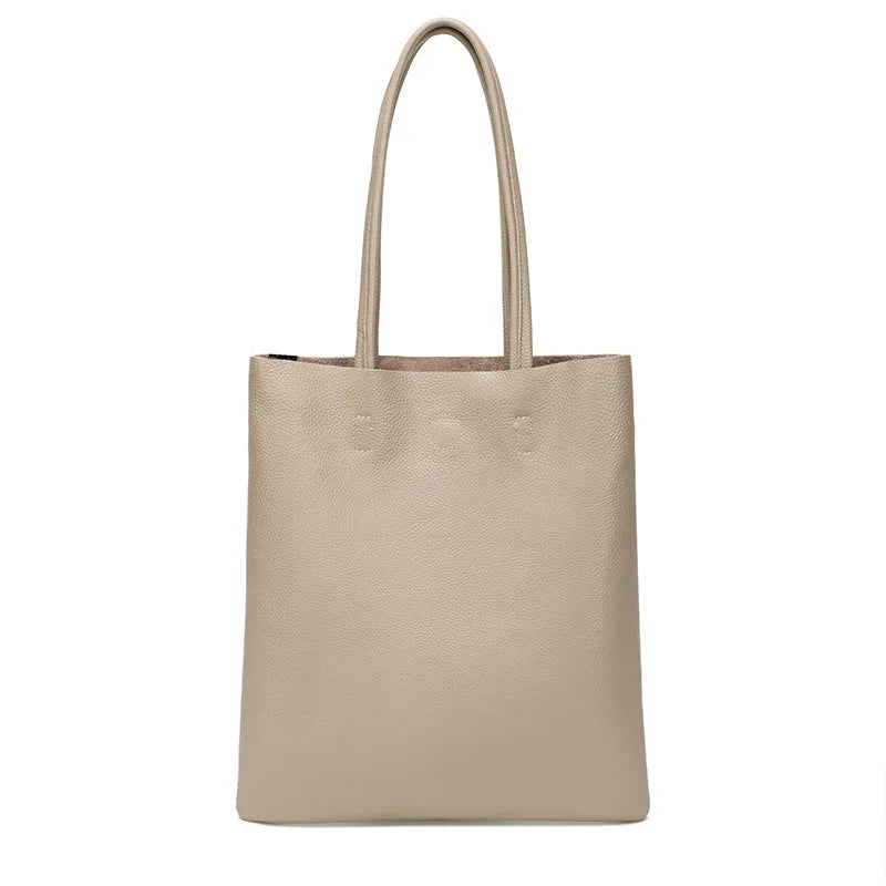 YANATARI Blue Cowhide Leather Bucket Bag