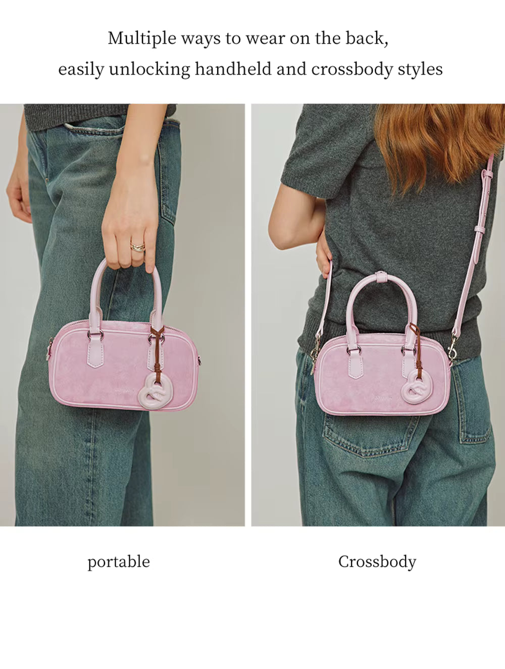 LA FESTIN Leather Crossbody Handbag