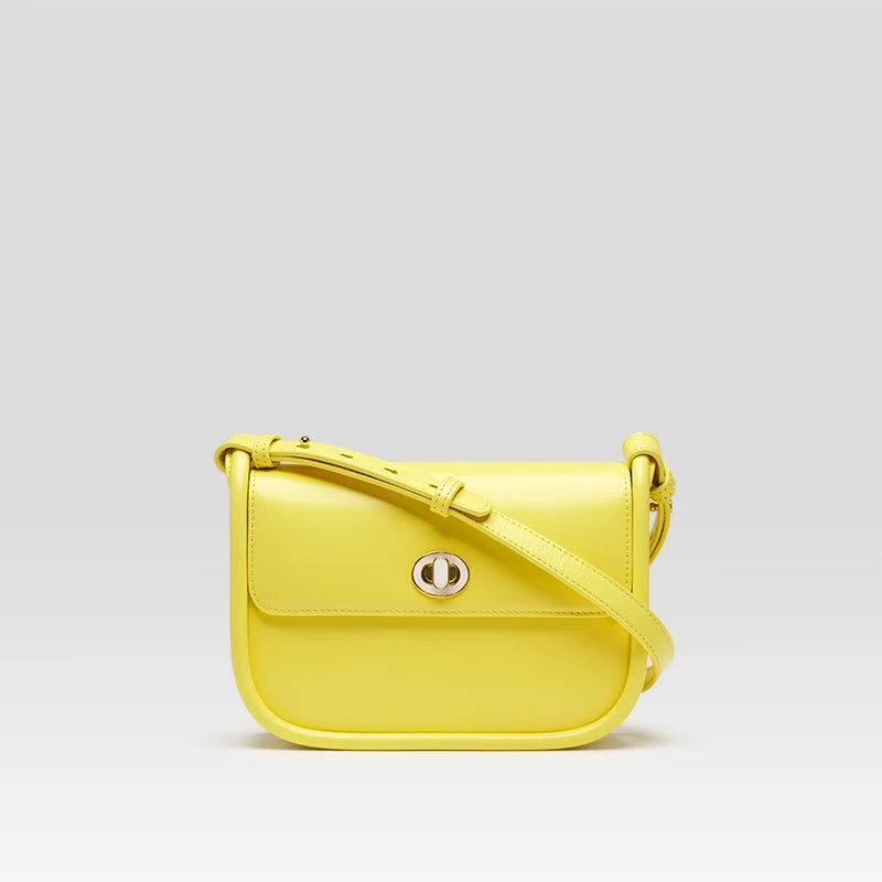 Leather Saddle Crossbody Bag