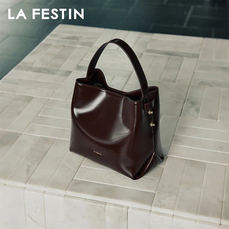 LA FESTIN Bucket Shoulder Tote Bag