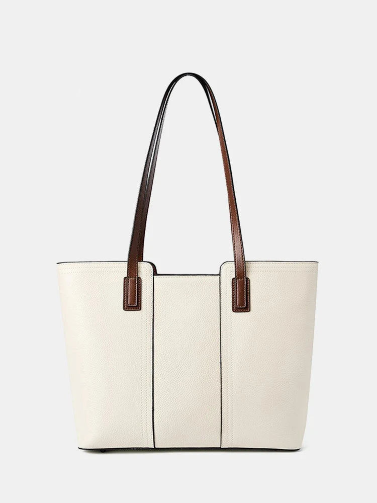 Zency Genuine Leather Large Work Tote Bag