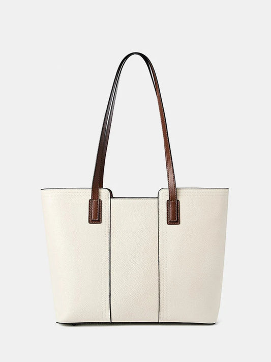 Zency Genuine Leather Large Work Tote Bag