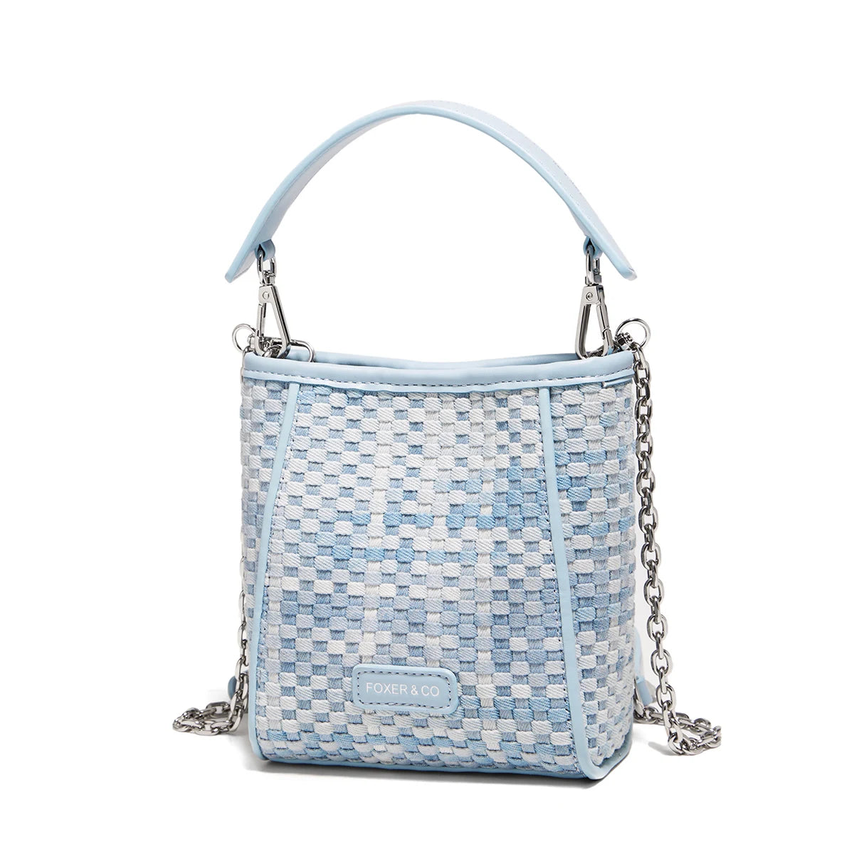 FOXER Woven Mini Chain Crossbody Bag
