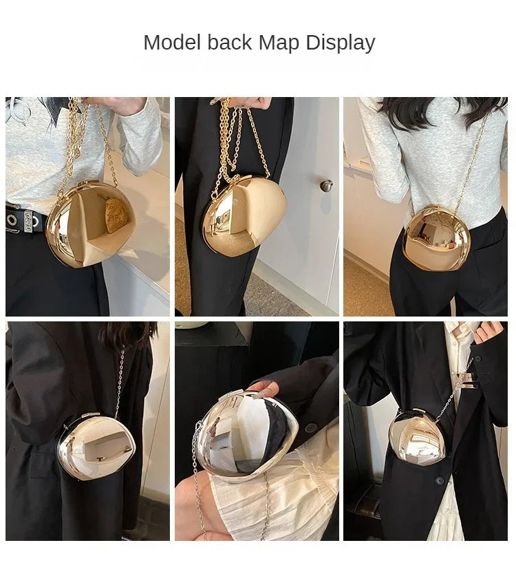 Acrylic Shell Evening Clutch Bag