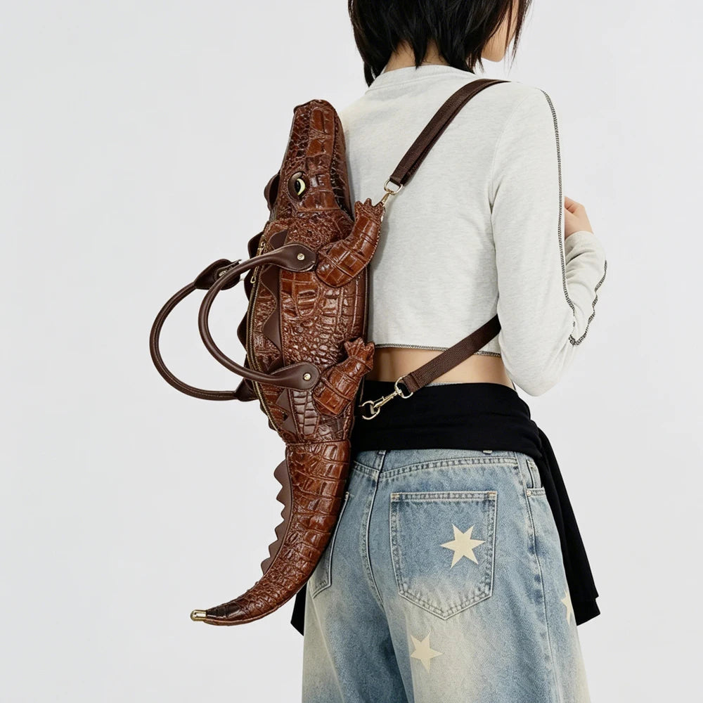 Handmade PU Leather Shoulder Bag