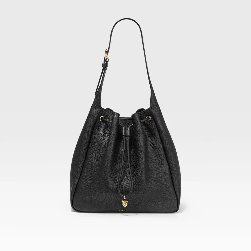 Classic Leather Shoulder Tote