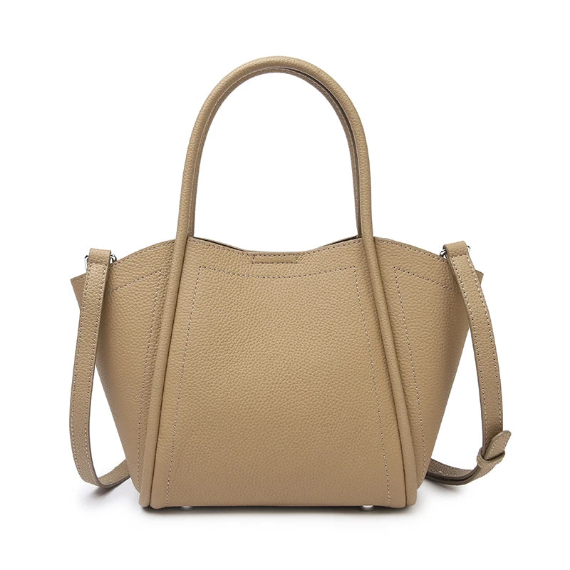 Women’s Vintage Genuine Leather Bat Crossbody Bag