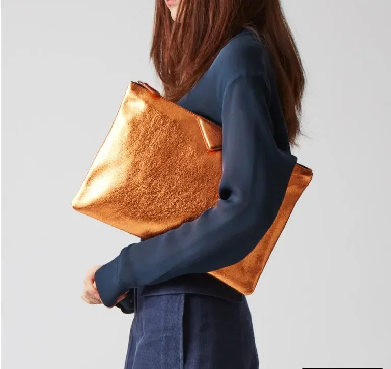 Elegant PU Leather Envelope Clutch Bag for Women