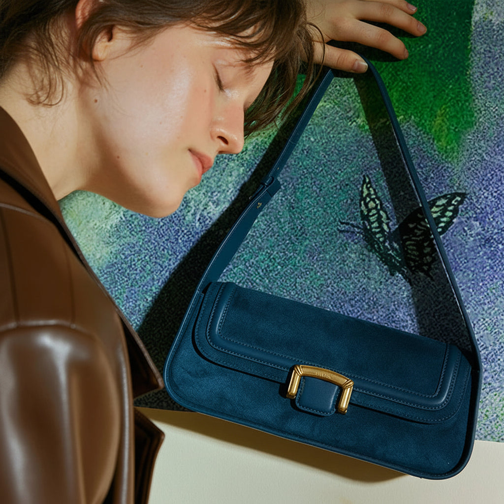 LA FESTIN Large Leather Shoulder Bag