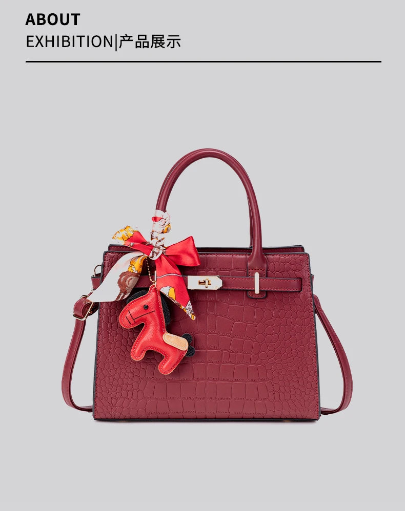 Large Capacity PU Crossbody Bag