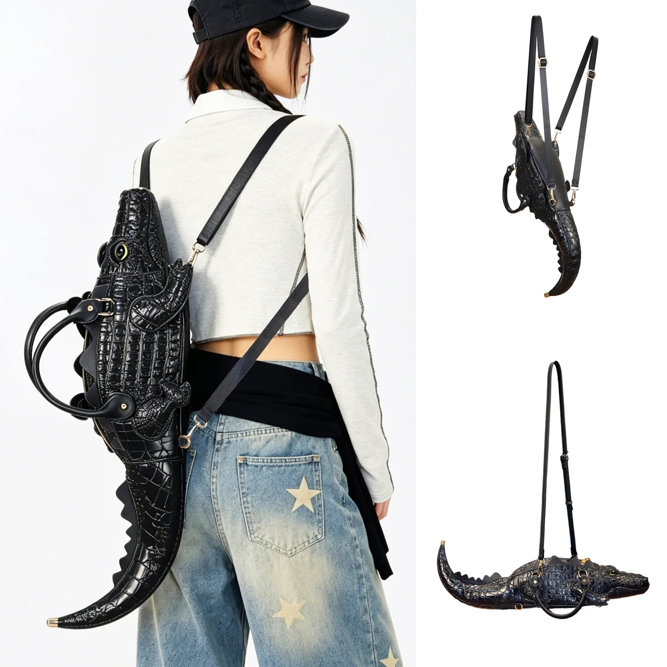 Handmade PU Leather Shoulder Bag