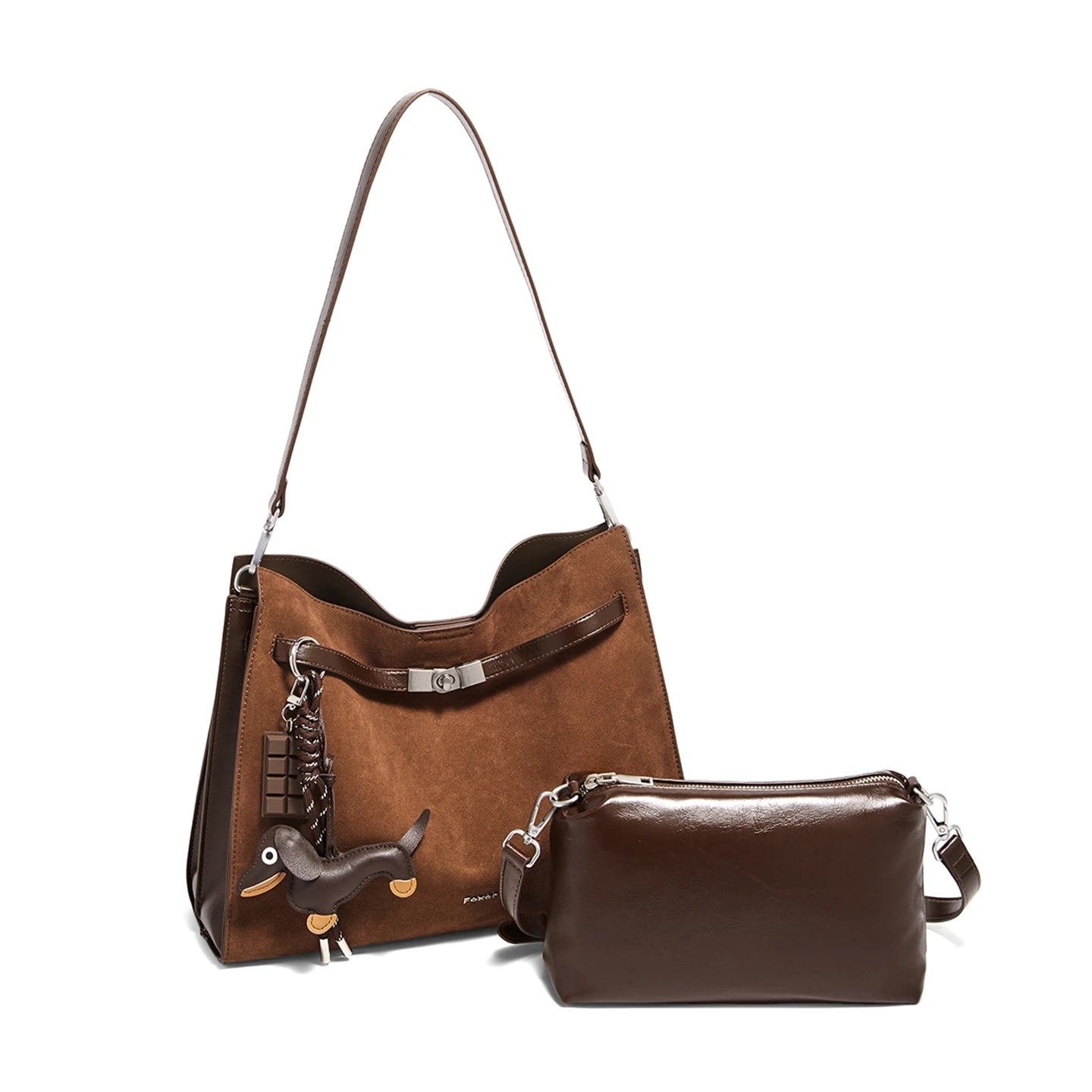 FOXER Women’s Retro Leather Tote Bag 2026