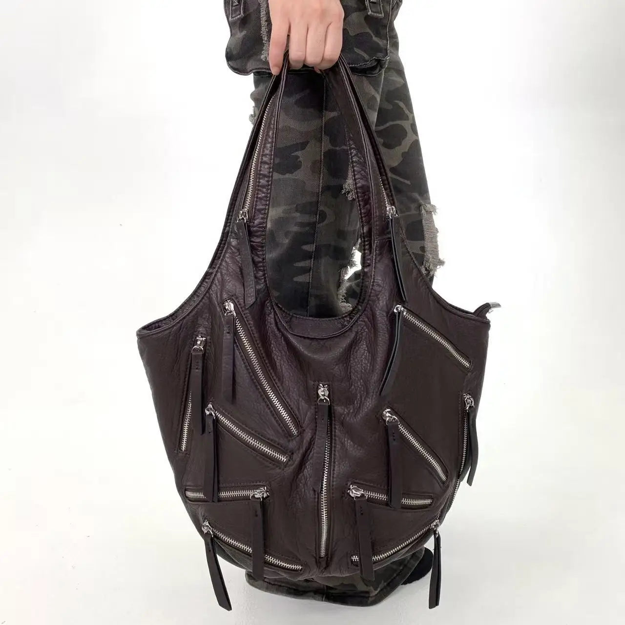 Y2K Vintage Multi-Pocket Shoulder Bag