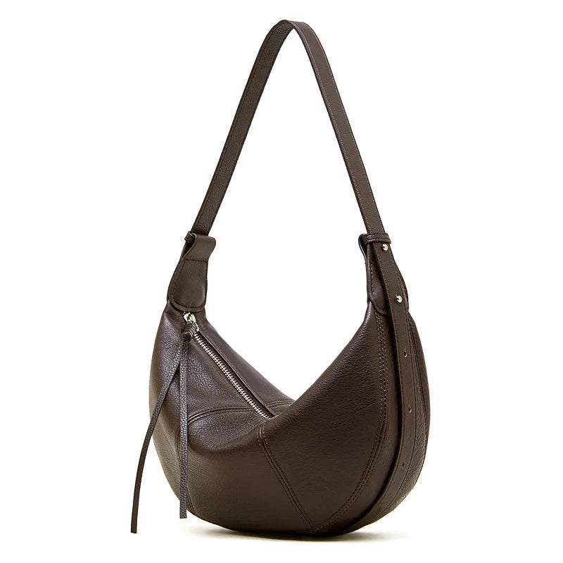 YANATARI Soft Leather Dumpling Crossbody Bag