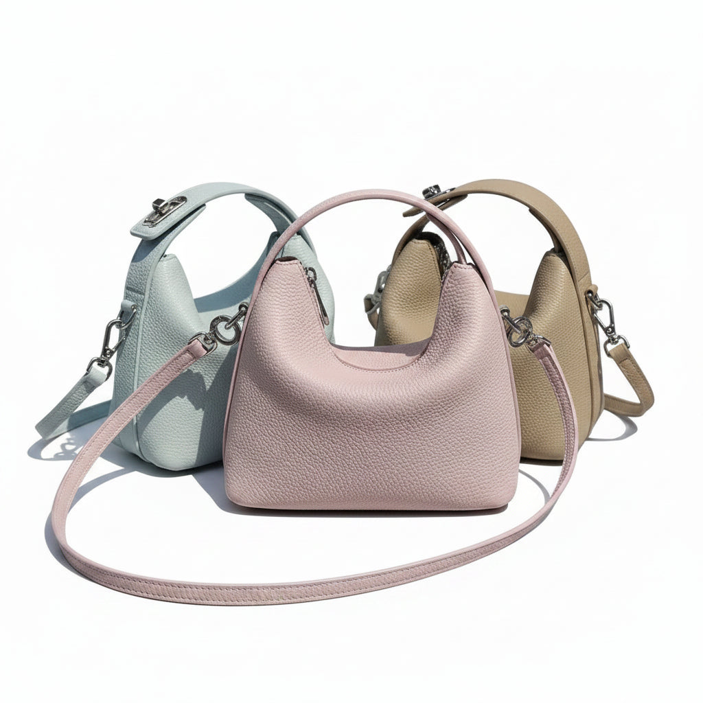 Mini Leather Tote Crossbody Bag