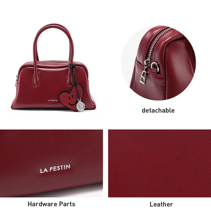 LA FESTIN Leather Crossbody Handbag
