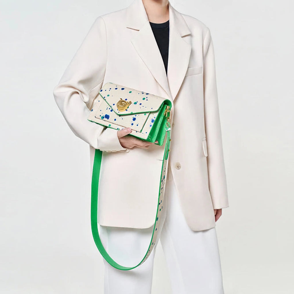 Leather Flap Crossbody Bag