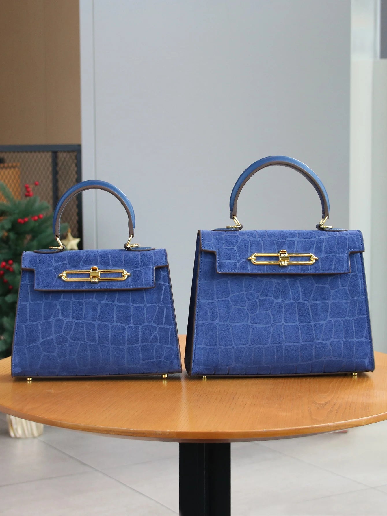 Fall/winter Retro Frosted Crocodile Pattern High-end Bag Temperament