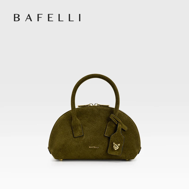 Luxury Top Grain Leather Bowling Bag