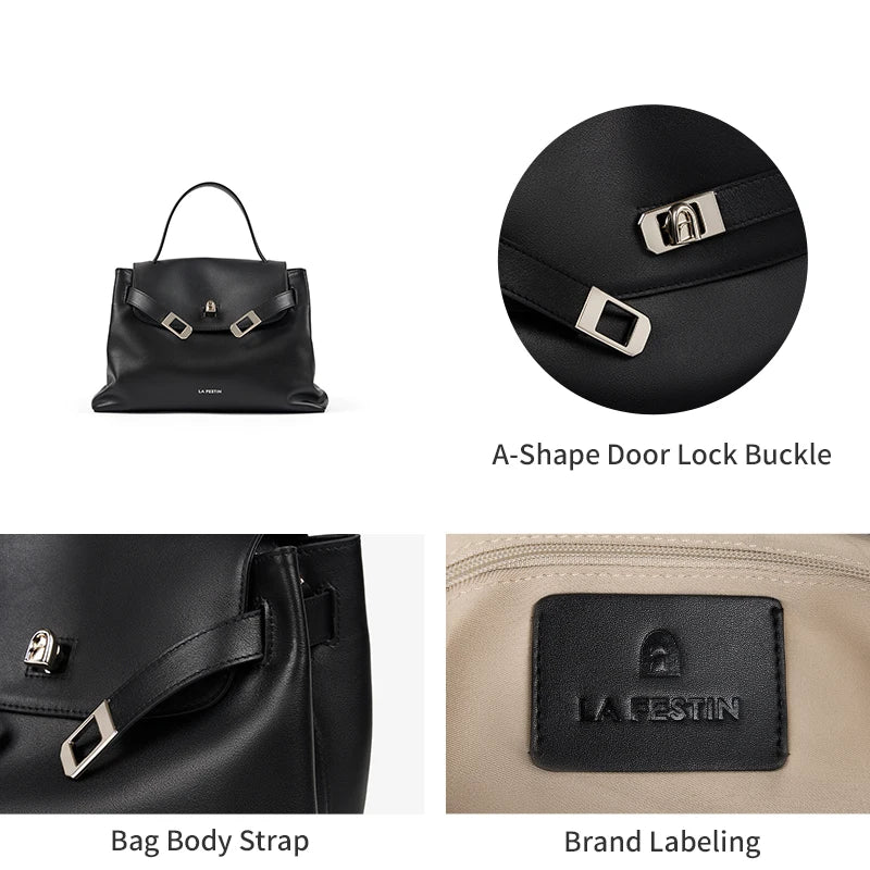 LA FESTIN Leather Shoulder Crossbody Bag