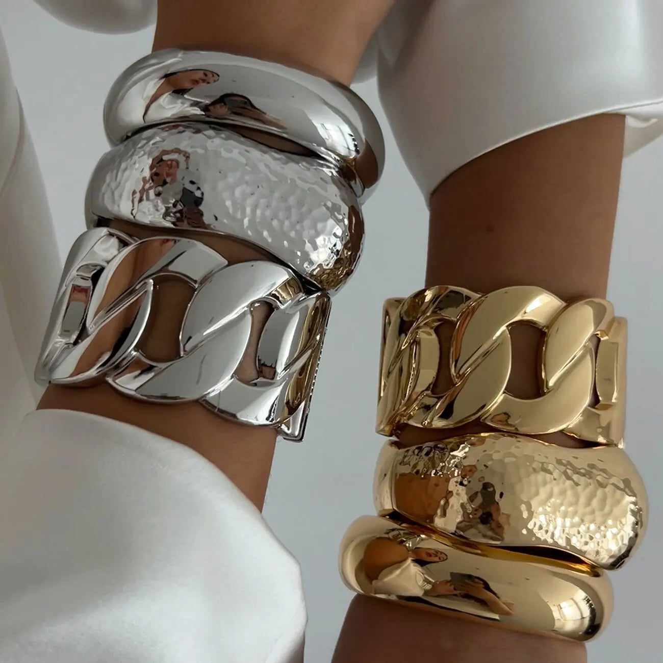 Gold Chain Cuff