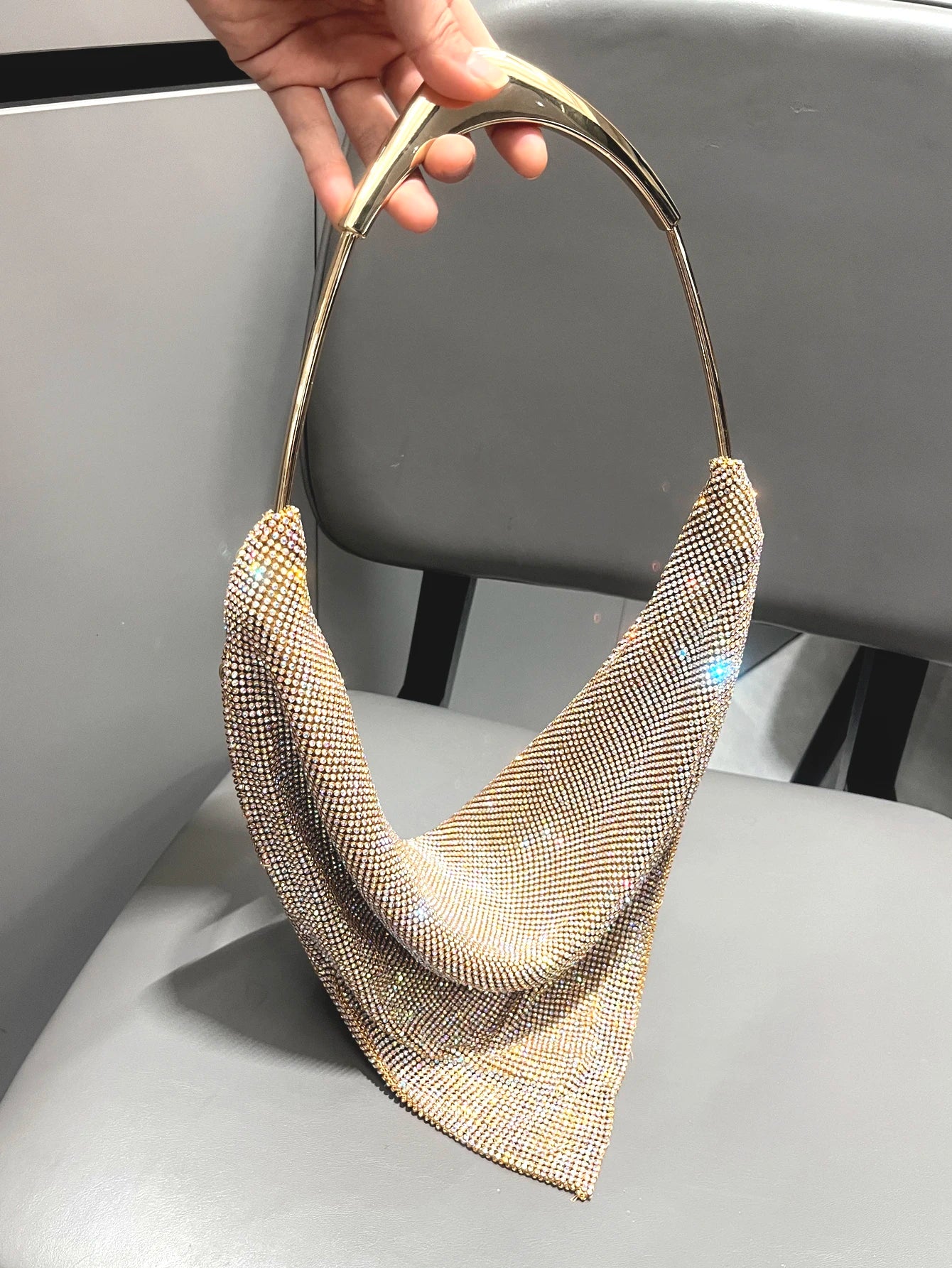 Luxury Rhinestone Evening Clutch Bag