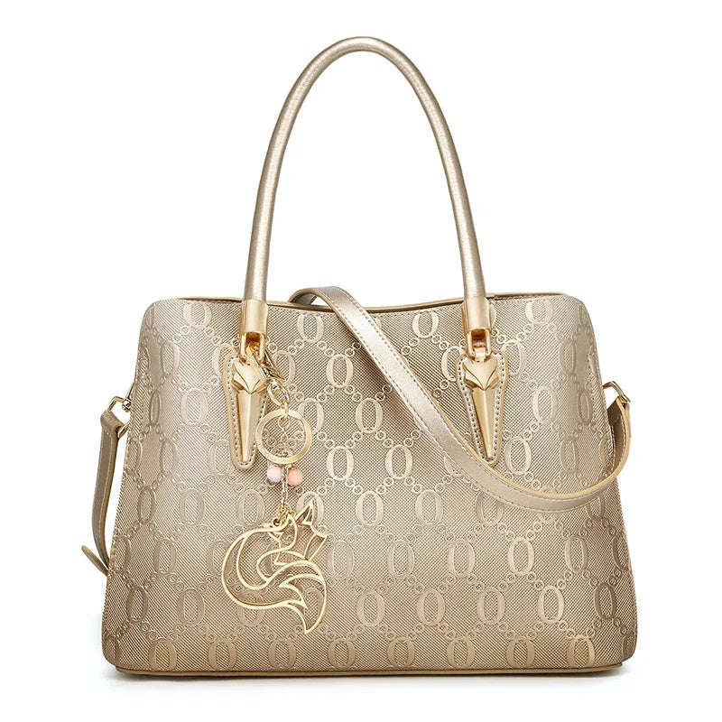 FOXER Women’s Monogram Leather Handbag