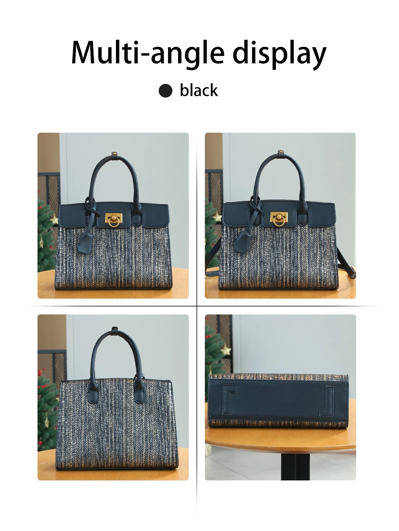 Patent Leopard Print Tote Bag