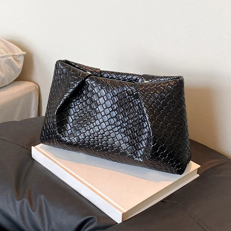 Retro Woven Tote Bag