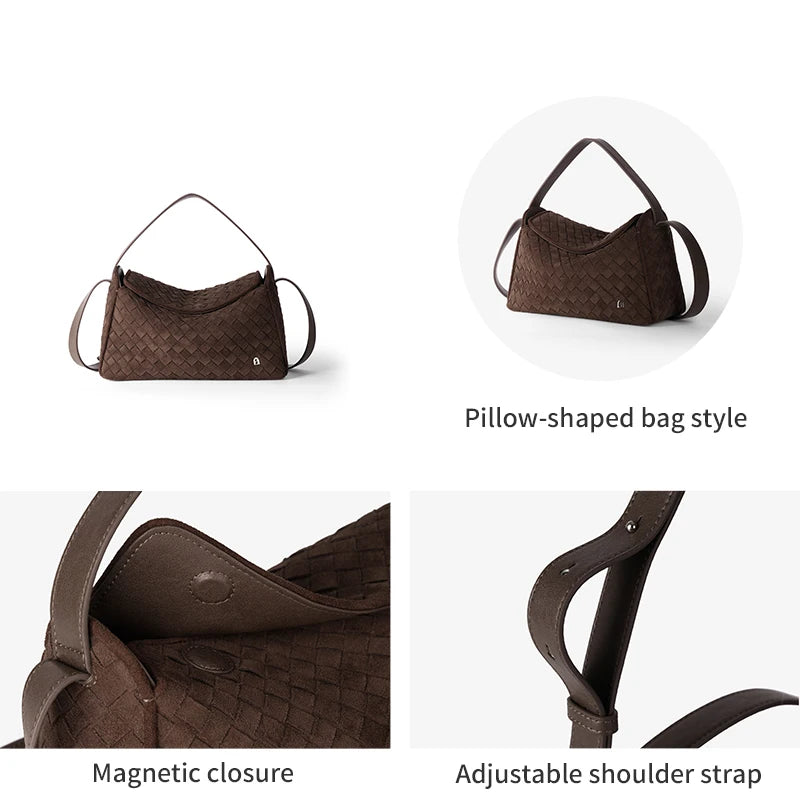 LA FESTIN Classic Leather Crossbody Bag