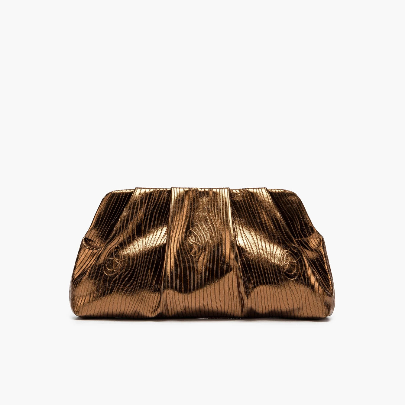 Gold Designer Evening Clutch Bag
