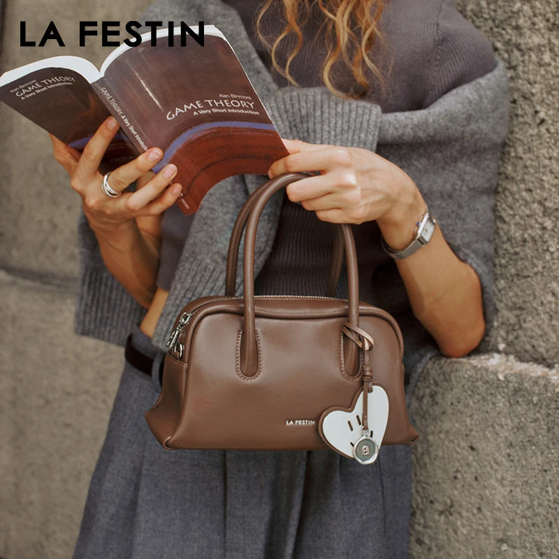 LA FESTIN Leather Crossbody Handbag