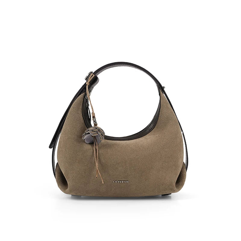 LA FESTIN Half Moon Crossbody Bag