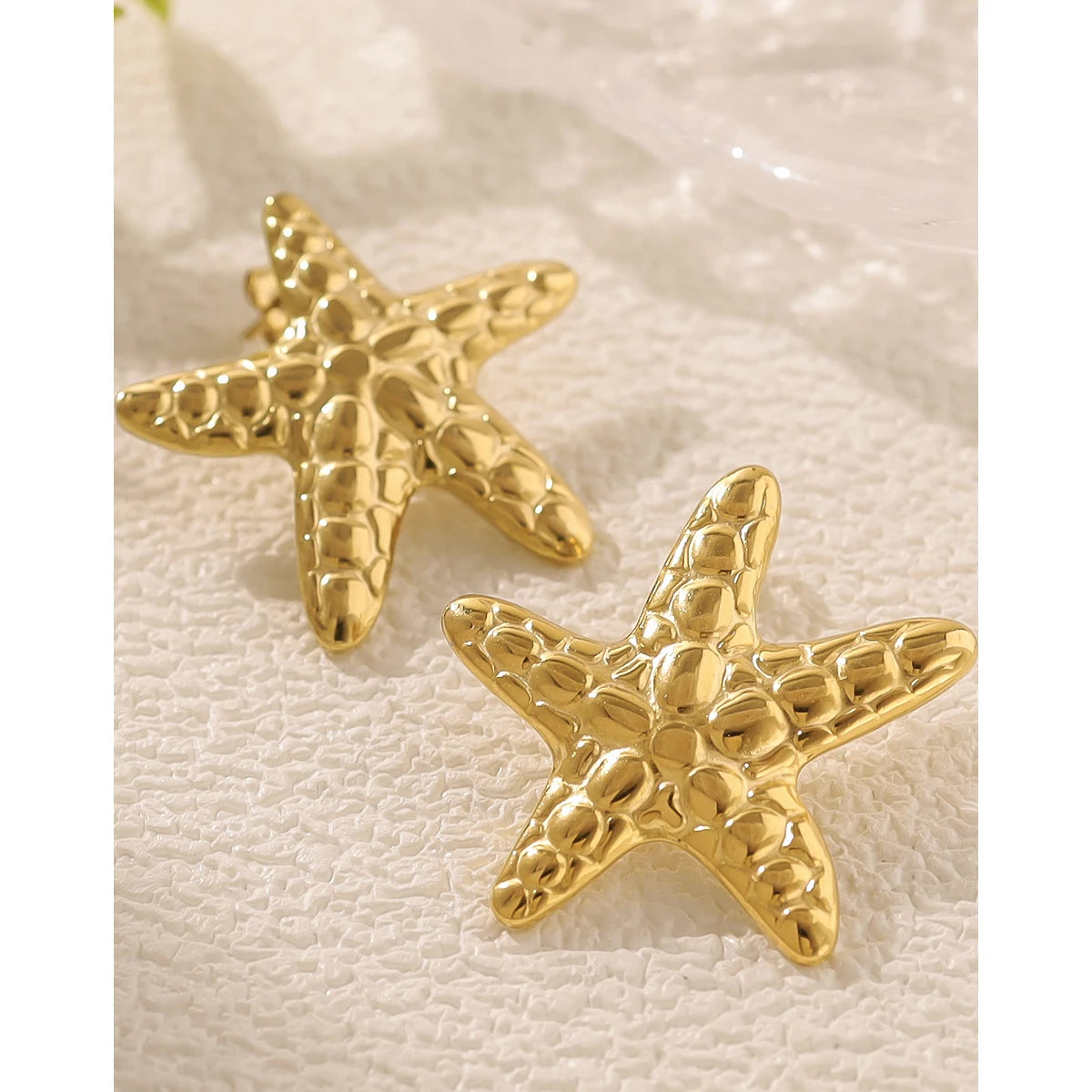 Starfish Statement Drop Earrings